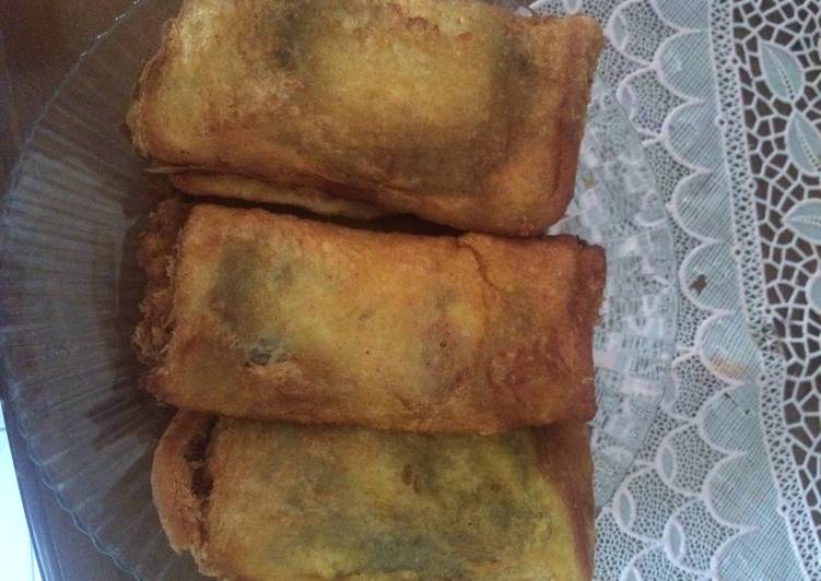 gambar untuk resep makanan Roti gulung pisang goreng