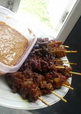 Sate Daging Sapi Bumbu Rempah Masak Teflon Super Empuk