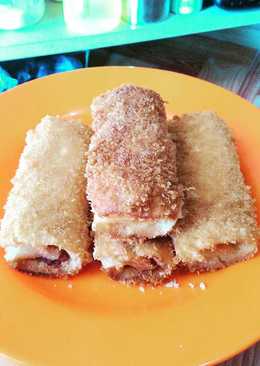 Roti gulung keju kornet simple