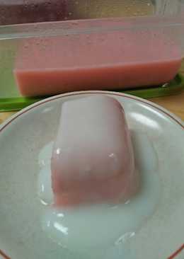 Puding oat dengan fla vanila