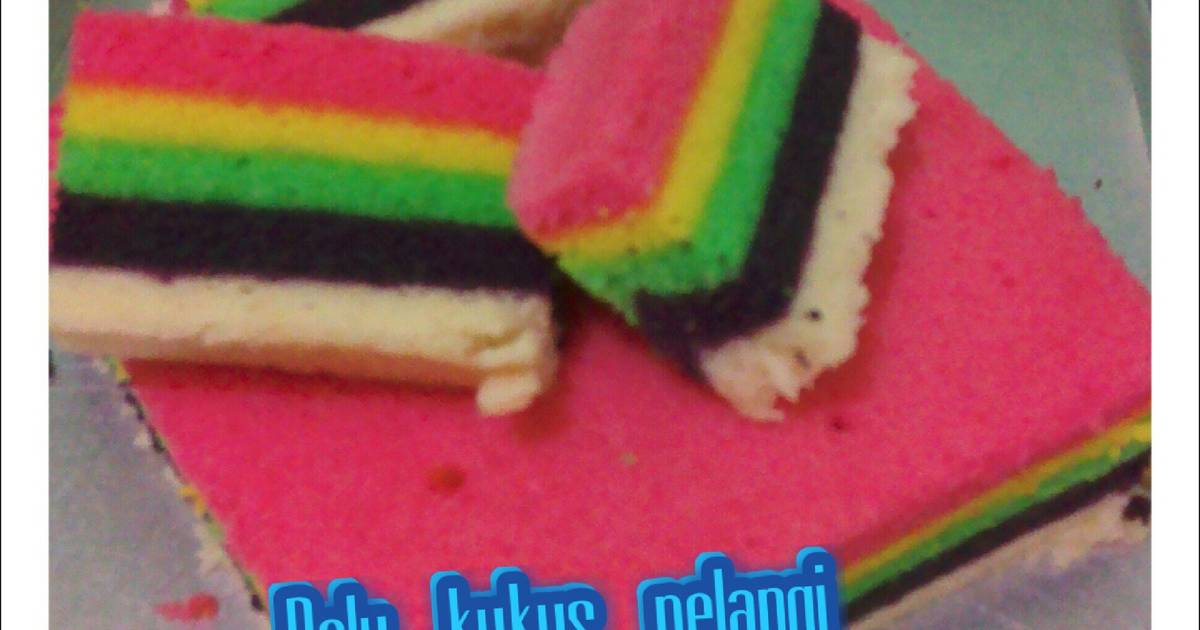 Resep Bolu kukus pelangi dk