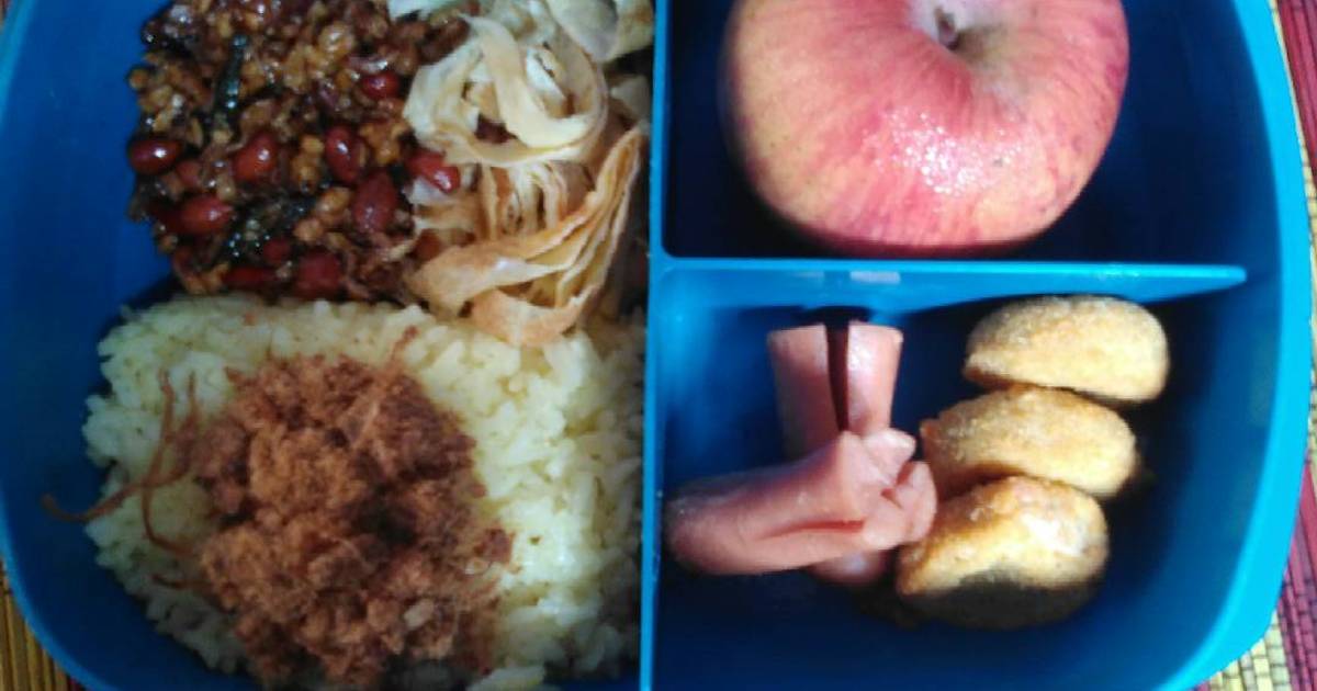  Resep  Nasi kuning magic com bekal praktis  dan sehat oleh 