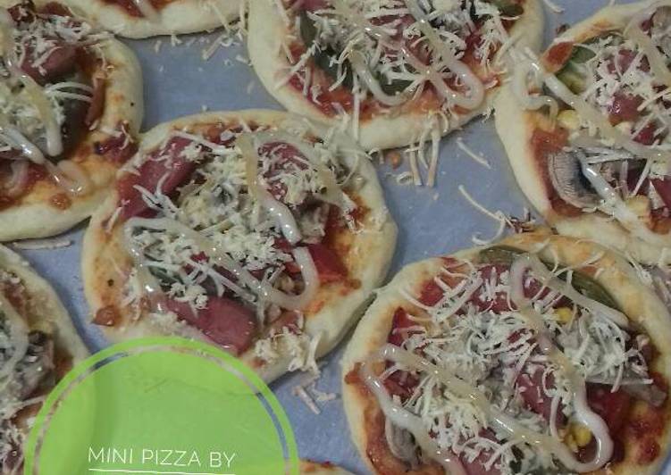 gambar untuk cara membuat Pizza mini