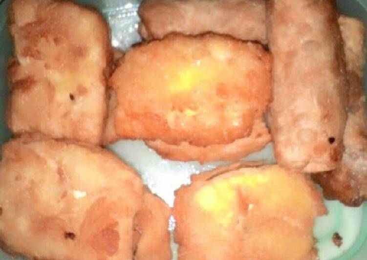 bahan dan cara membuat Kentacky tahu+risoles tabrak lari