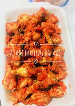 Ayam goreng bumbu soto balado