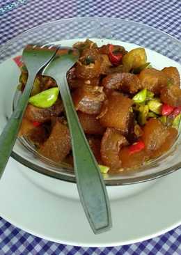 Tumis petai kulit sapi