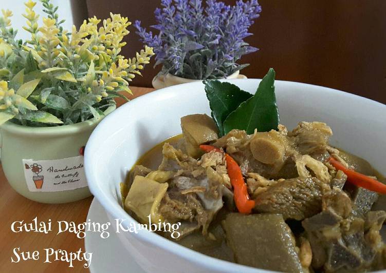 resep lengkap untuk Gulai Daging Kambing