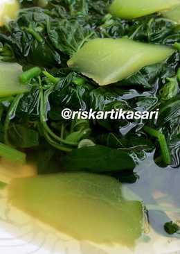 Sayur Bening Bayam dan Labu Siam