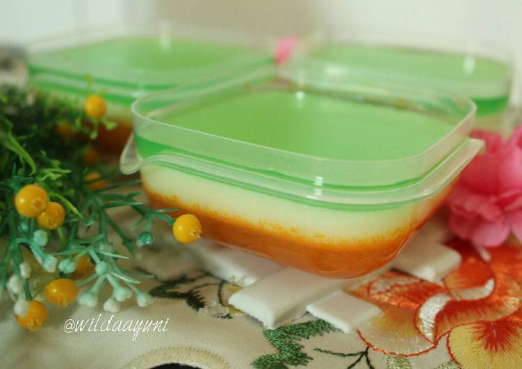 Resep Puding Pelangi 3 Rasa - Wilda Ayuni