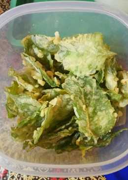 Peyek bayam simple #BikinRamadanBerkesan