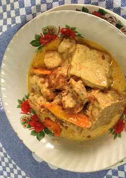 Tempe tahu udang masak santan pedas  #Ketopad