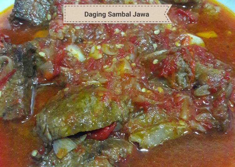 cara membuat Daging Sambal Jawa