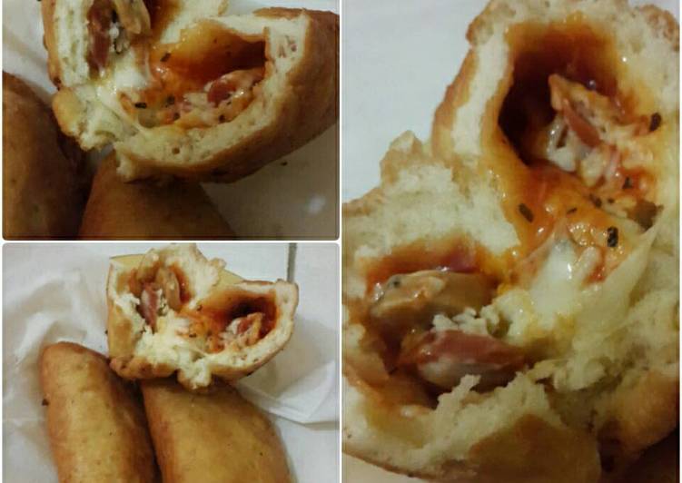 cara membuat Pizza Goreng a.k.a Panada Isi Toping Pizza