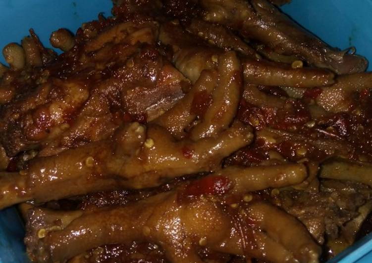 cara membuat Ceker ayam pedas manis