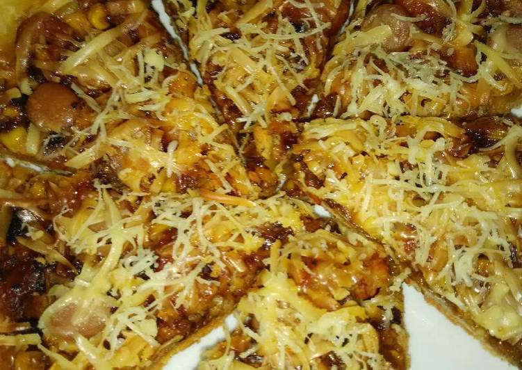 resep lengkap untuk Pizza teflon