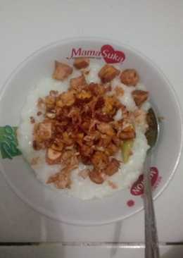 Bubur nasi tahu telur