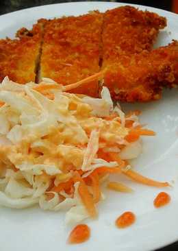 Chiken katsu with salad Ala hokben