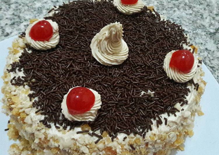 resep masakan Cake Mocca Peanut Nougat