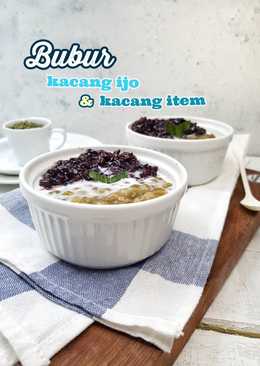 Bubur kacang ijo dan ketan hitam empuk