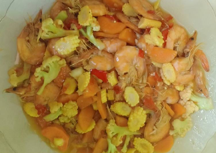 Resep Capcay udang babycorn oleh lisna fitriyani Cookpad