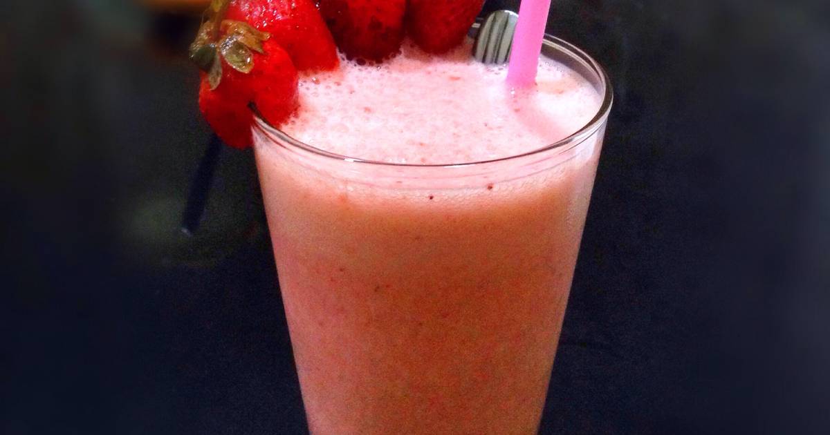 Resep Milkshake Strawberry