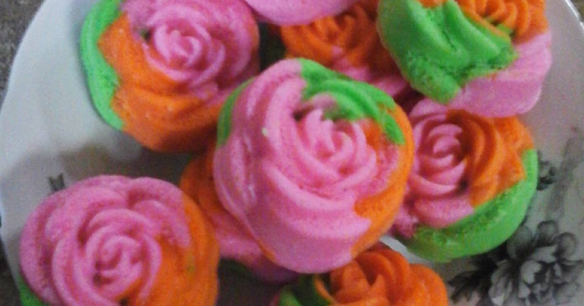Resep bolu kukus mawar yummi Resep bolu kukus mawar yummi