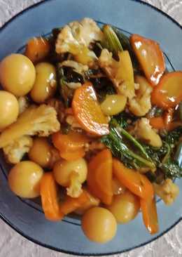 Sayur campur telur puyuh saori