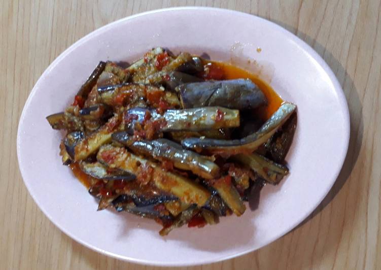 resep lengkap untuk Balado terong