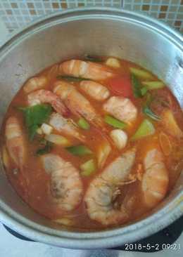 Tomyam udang sederhana