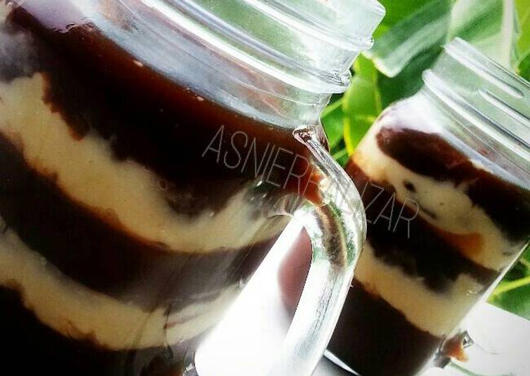 gambar untuk cara membuat Puding choco cream cheese kw