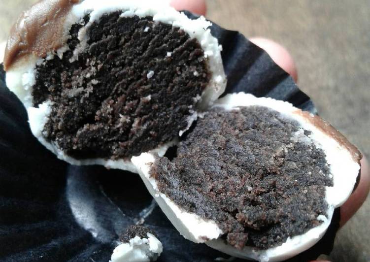 gambar untuk resep makanan Oreo truffle, biskuit oreo berlapis coklat