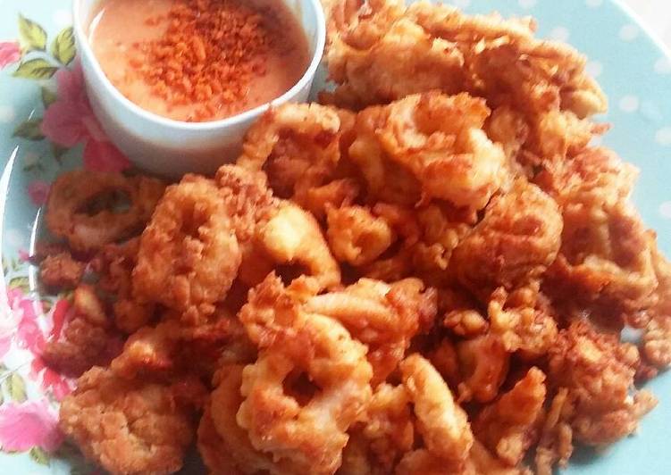 resep masakan Cumi Crispy Saos Mayo