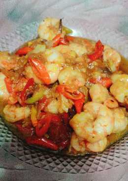 Tumis Udang Pedas