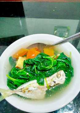 Sop bayam ikan selar(jahe)