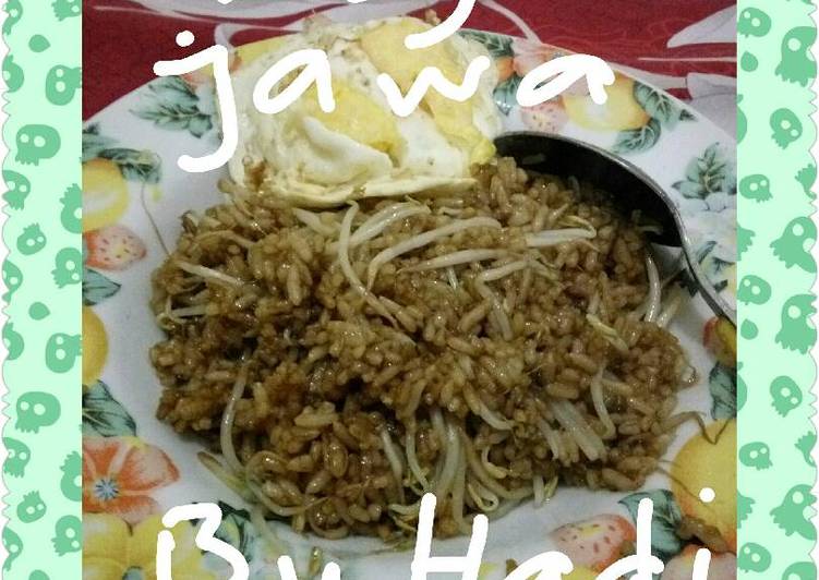 resep lengkap untuk Nasgor Jawa Taoge Kecap