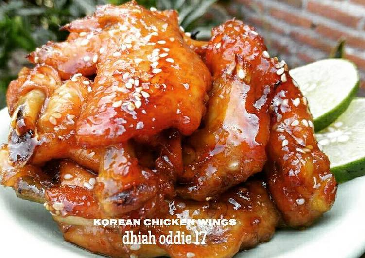 Resep Korean chicken wings - Dhiah Oddie