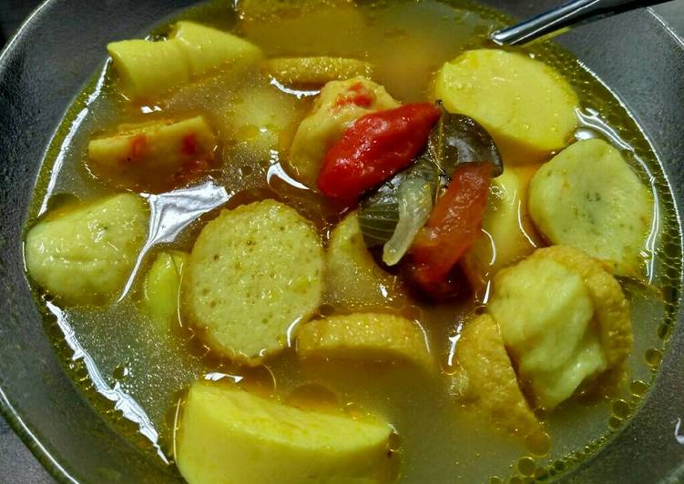 gambar untuk resep makanan Pindang palembang ikan dori bakso seafood