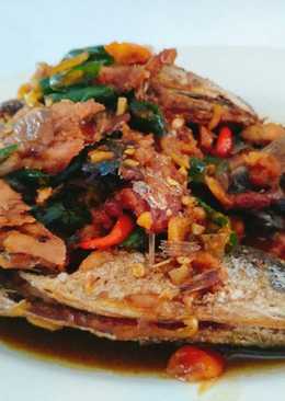 Ikan kembung bumbu kecap pedas manis