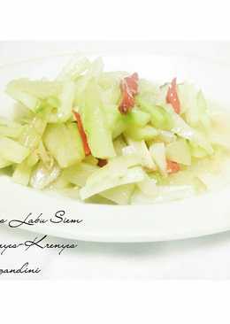 Tumis Labuh Siam Krenyes-krenyes