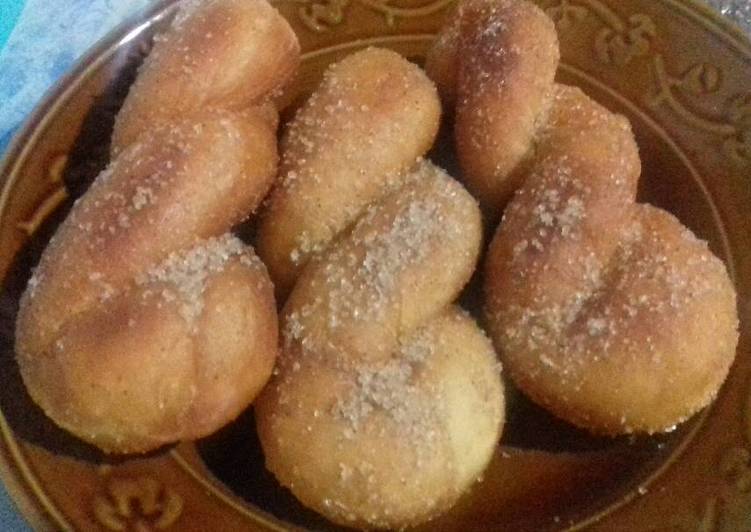 resep lengkap untuk Kkwabaegi/Korean Twisted Donuts??????