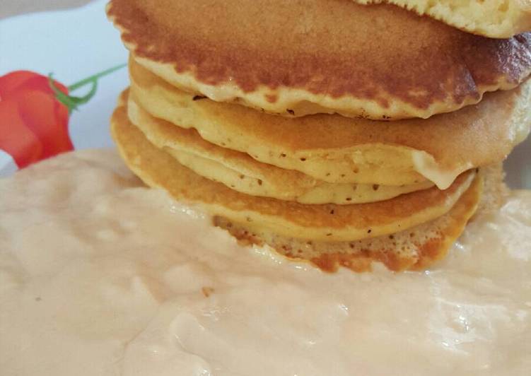 Resep Pancake dengan vla vanilla