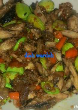 Suir cuek tongkol tumis pete