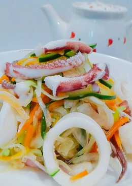 Delicious Marinated Soft Boiled Squid Salad