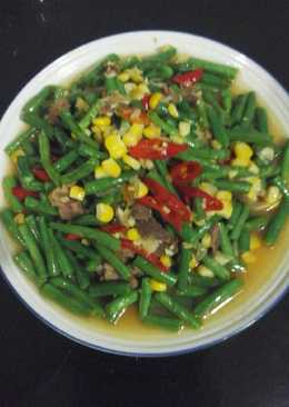 Tumis buncis jagung manis