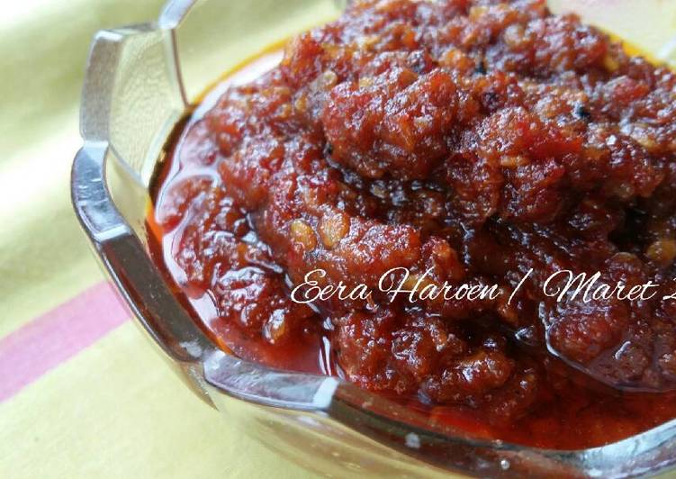 cara membuat Sambal Terasi Tahan Lama