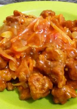 Fillet ayam bumbu pedas asam manis