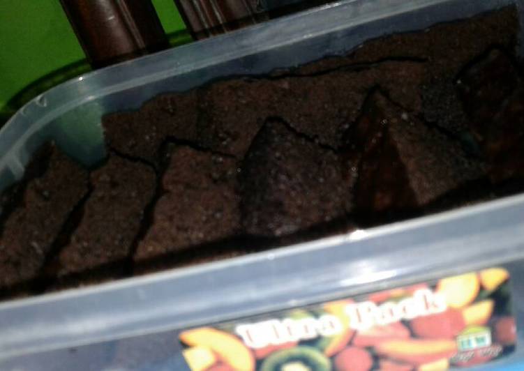 resep Brownies kukus original (6 sdm)