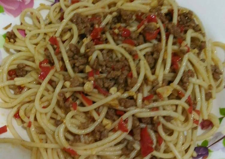 resep makanan Spagetty aglio olio