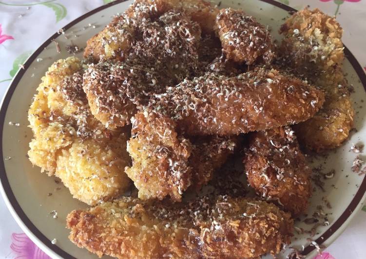 resep masakan Pisang goreng crispy coklat