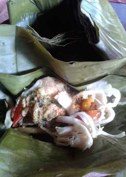 Pepes ayam jamur tiram